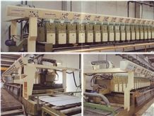 AUTOMATIC GRINDING POLISHING MACHINE FOR GRANITE SLABS - LM 2000 G/13P-3PL