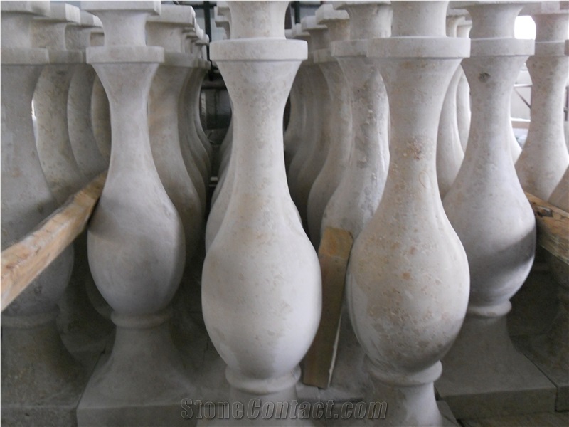 Jura Limestone Balustrade, Jura Beige Limestone Balustrade