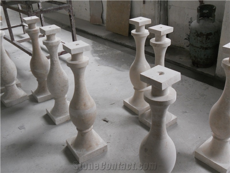 Jura Limestone Balustrade, Jura Beige Limestone Balustrade