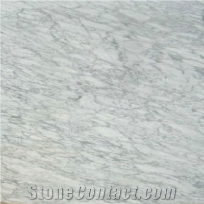 Bianco Brouille Marble Slabs, Italy White Marble
