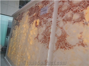 Backlit Multicolor Onyx white&red color