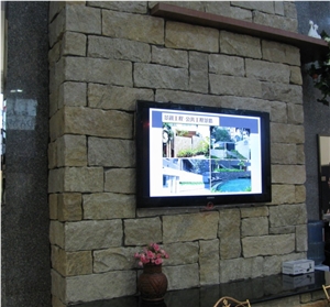 Beige Slate Natural Stone Wall Tiles