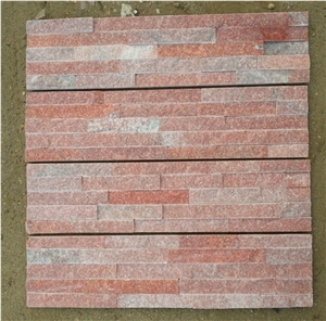 China Red Quartzite Cultured Stone