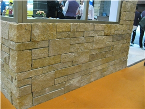 Free Natural Stone Walling Tiles, Beige Slate Walling