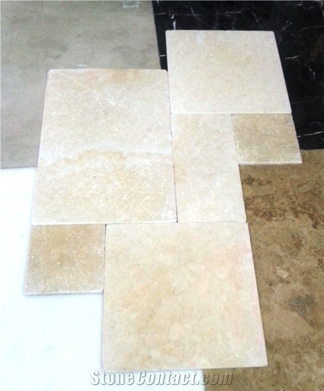 Jerusalem Gold Pattern Limestone Tiles & Slabs, Beige Limestone Tiles & Slabs
