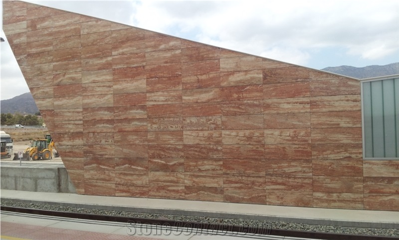 Travertino Rojo Red Travertine Blocks