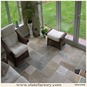 Slate Flooring, Beige Slate Cobble, Pavers
