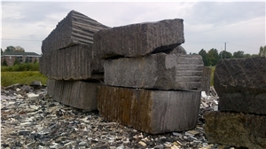 Mocha ( GRIZZLY) Granite Blocks, Canada Brown Granite