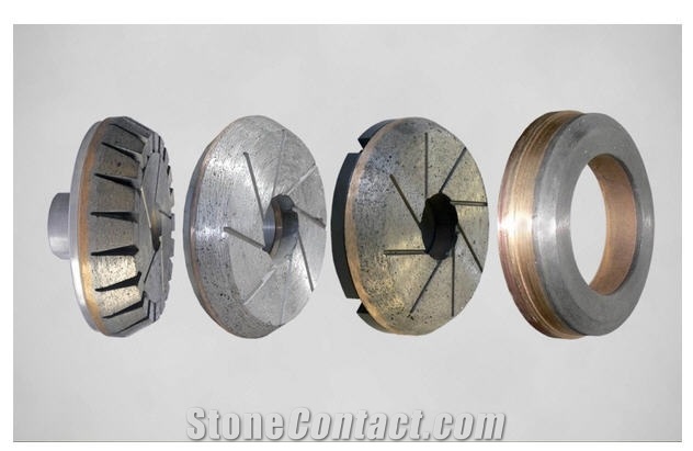 Edge Polishing Tools, Wheels for Bullnose Shaping