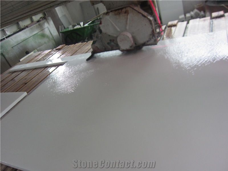 Super White Thassos Glass Crystallized Stone