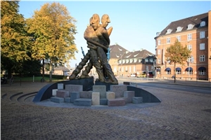 Sculpture Of Hans Christian Andersen, G654 Black Granite Sculpture