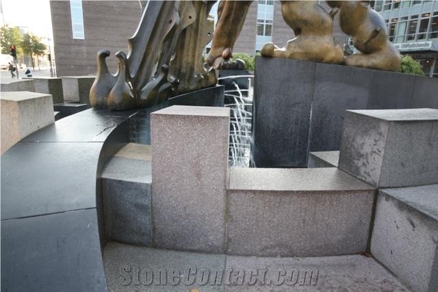 Sculpture Of Hans Christian Andersen, G654 Black Granite Sculpture