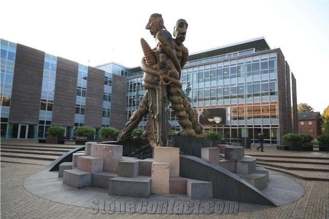 Sculpture Of Hans Christian Andersen, G654 Black Granite Sculpture