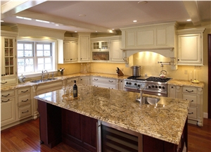 Antique Touch-up Countertop with Solarium Granite, Solarium Yellow Granite Countertop