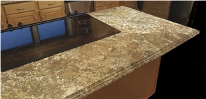 Juparana Pompeii Granite Full Bullnose Edge Counte