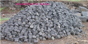 Black Basalt Cubes, Gray Basalt