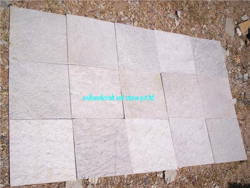 Simla White Quartzite , White Quartzite ,Himachal White Quartzite,Himachal White Slate Slab & Tiles