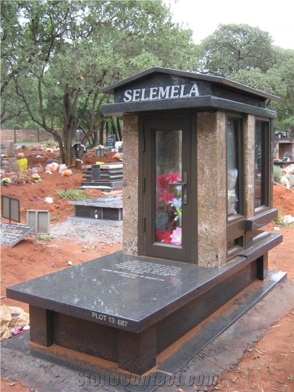 Rustenburg Granite Black Tombstone
