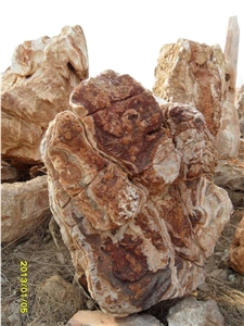 Natural Garden Stone, Red Onyx Garden Stone