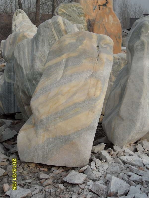 Natural Garden Stone, Grey Onyx Garden Stone