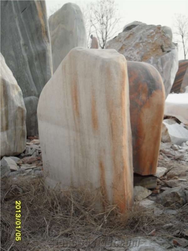 Natural Garden Stone, Beige Onyx Garden Stone