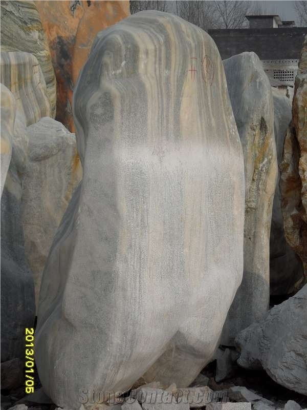 Natural Garden Stone, Grey Onyx Garden Stone