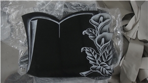 Shanxi Black Granite Grave Stone, Shanxi Black Granite Slant Grave