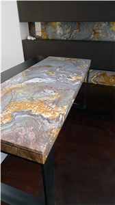 Azul Porto Blue Louise Quartzite Table Top