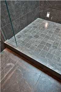 Nordic Grey Marble Bathroom Design