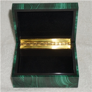 Blue Malachite Cosmetic Container