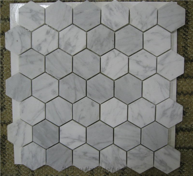 Bianco Carrara White Marble Mosaic