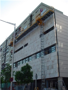 Alabastro Clouds Exterior Wall Cladding Panels, Alabastro Clouds White Alabaster Wall