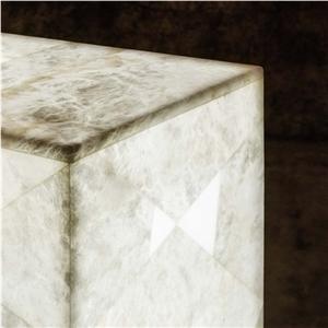 White Alabaster Architectural Lighting, Alabastro Transparente White Alabaster Home Decor