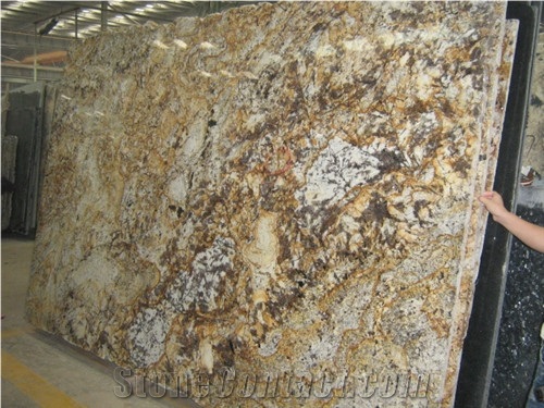 Golden Chocolate Granite Slab