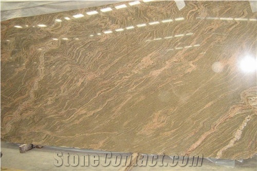 Juparana Colombo Gold Granite Slab