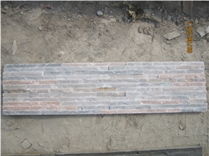 Pink Yellow Cultured Stone Ledge Stone