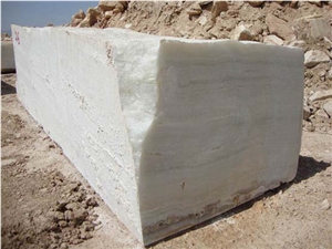 Snow White Onyx Block
