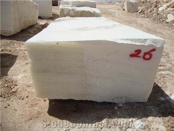 Snow White Onyx Block