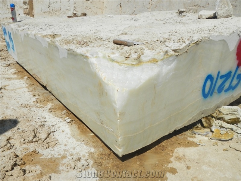 Snow White Onyx Block