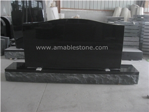 Absolute Black Granite America Tombstone