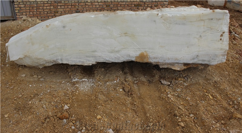 White Persian Snow Onyx Block