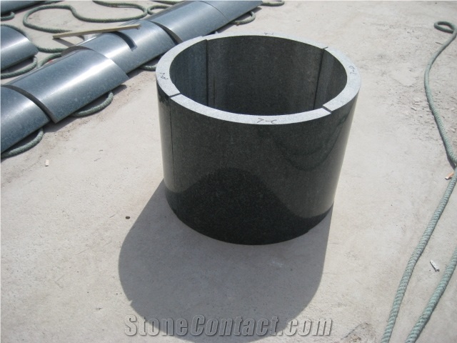 G381 Granite Evergreen Granite, G381 Grainte Green Granite Column