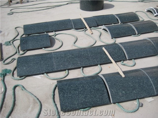 G381 Granite Evergreen Granite, G381 Grainte Green Granite Column