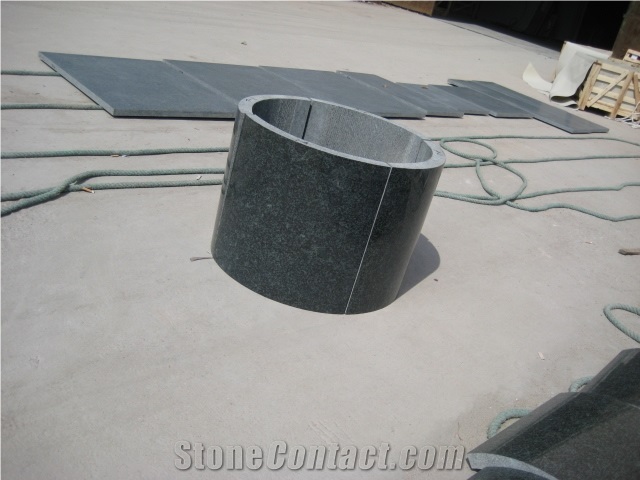 G381 Granite Evergreen Granite, G381 Grainte Green Granite Column