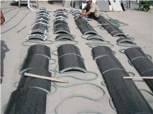 G381 Granite Evergreen Granite, G381 Grainte Green Granite Column