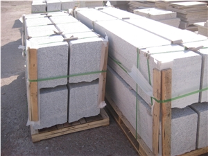 G383 Granite Curbstone, Pearl Flower Granite Kurbs, G383 Red Granite Curbstone