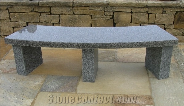 G654 Grey Polished Granite Bench
