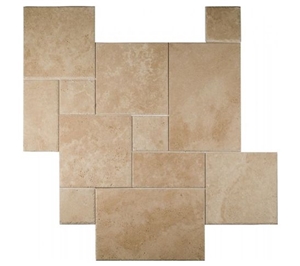 Classic Light Travertine Pattern Tumbled, Turkey Beige Travertine
