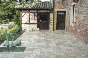 Classic Mix Travertine Tumbled Pattern, Turkey Beige Travertine
