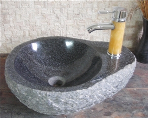 Natural Stone Sinks,Wash Basins,Black Granite, Fujian Black Granite Wash Basins